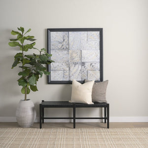 Mercana Jacklyn Mustard Linen Square Pillow Cover - Effortless Style for Modern Home Decor Enhancement Cream | 22x22 70333