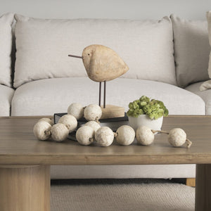 Mercana Riri Hand-Carved Decorative Bird - Rustic Charm for Home Décor, Unique Gift for Any Occasion 70738