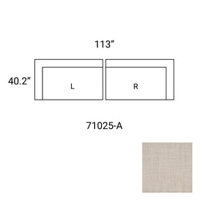 Mercana Warner Contemporary Sofa Set - Elegant Design with Durable Wood Frame and Easy-Clean Upholstery Oatmeal Performance Fabric | 2 Piece Sofa Set A 71025-A