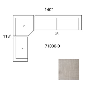 Mercana Warner 3-Piece Sofa Set with Corner Piece - Stylish Comfort, Durable Design for Modern Living Spaces Gray Performance Fabric | 3 Piece Sectional Set B 71030-D