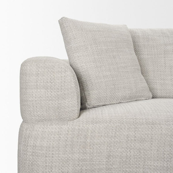 Mercana Warner Contemporary Sofa Set - Elegant Design with Durable Wood Frame and Easy-Clean Upholstery Gray Performance Fabric | 2 Piece Sofa Set A 71030-A