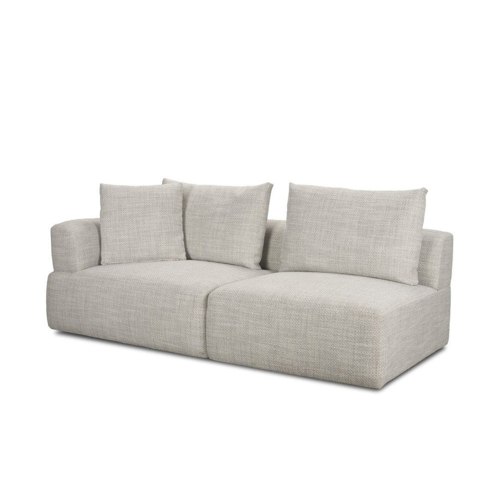 Mercana Warner Modern 3-Piece Sofa Set with Corner Piece for Stylish Comfort and Easy Maintenance in Any Space Gray Performance Fabric | 3 Piece Sectional Set C 71030-E
