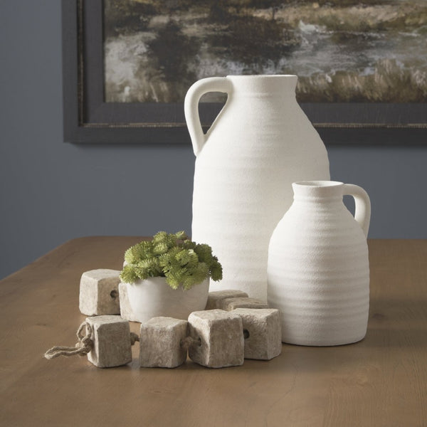 Mercana Mala Handcrafted Cube Garland - Eco-Friendly Home Décor for Stylish Minimalist Accents and Arrangements 71032