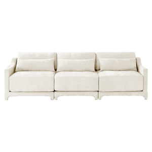 English Elm Three-Seater Sofa: Ergonomic Chenille Comfort, High-Resilience Sponge, Elegant Design For Any Room W714S01196-GIGA