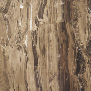 Mercana Jovia Round Coffee Table with Mango Wood Base and Unique Marble Top for Stylish Living Spaces 71122-AB