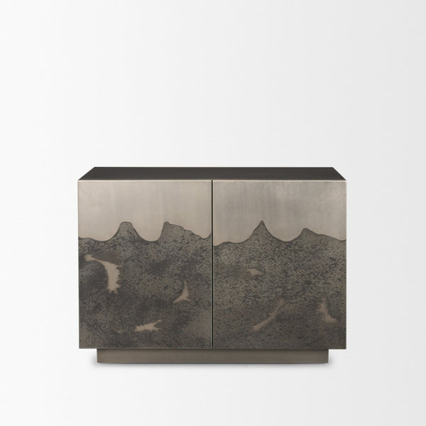 Mercana Roxdale Accent Cabinet - Unique Iron Craftsmanship with Modern Design for Stylish Storage Solutions 71073