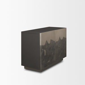 Mercana Roxdale Accent Cabinet - Unique Iron Craftsmanship with Modern Design for Stylish Storage Solutions 71073