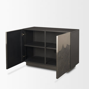 Mercana Roxdale Accent Cabinet - Unique Iron Craftsmanship with Modern Design for Stylish Storage Solutions 71073