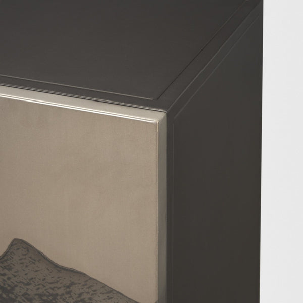 Mercana Roxdale Accent Cabinet - Unique Iron Craftsmanship with Modern Design for Stylish Storage Solutions 71073