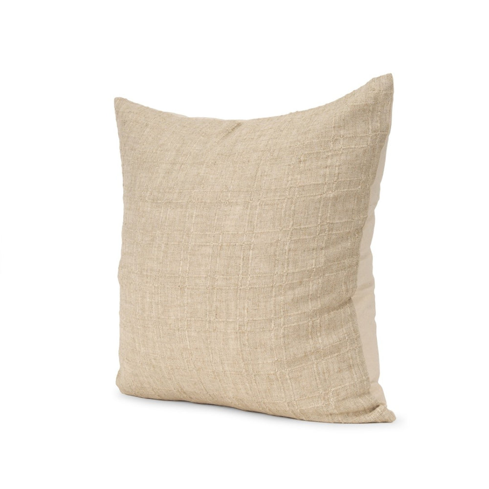 Mercana Jeren Textured Cotton-Linen Decorative Pillow Cover - Cozy, Versatile Home Accent for Any Décor 71099
