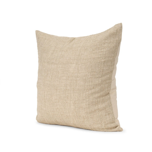 Mercana Jeren Textured Cotton-Linen Decorative Pillow Cover - Cozy, Versatile Home Accent for Any Décor 71099