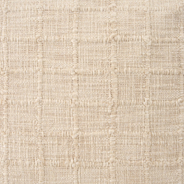 Mercana Jacory Textured Decorative Square Pillow Cover for Cozy Contemporary Home Décor and Style Cream | 22x22 71084