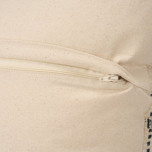 Mercana Jaela Decorative Pillow Cover - Chic Checkered Design for Modern and Rustic Home Interiors Beige | Black Stripes | 22x22 71086