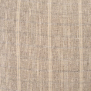 Mercana Jensen Decorative Cotton-Linen Pillow Cover in Soft Gray and Classic Plaid for Effortless Style 71098