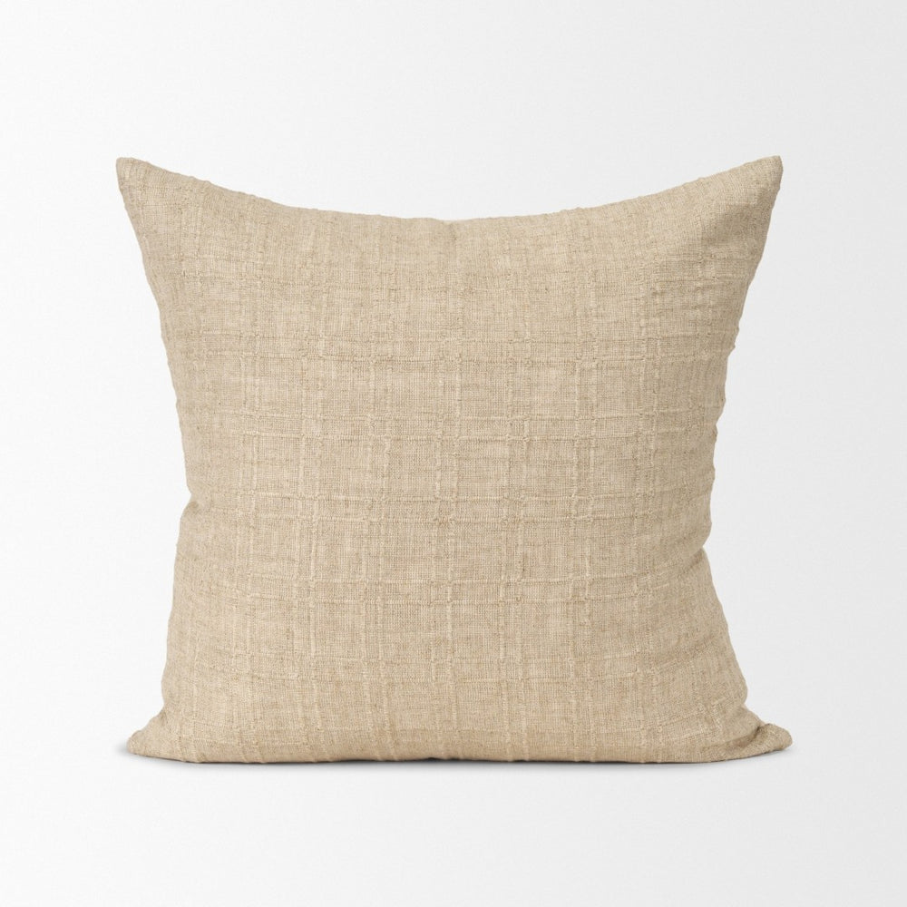Mercana Jeren Textured Cotton-Linen Decorative Pillow Cover - Cozy, Versatile Home Accent for Any Décor 71099