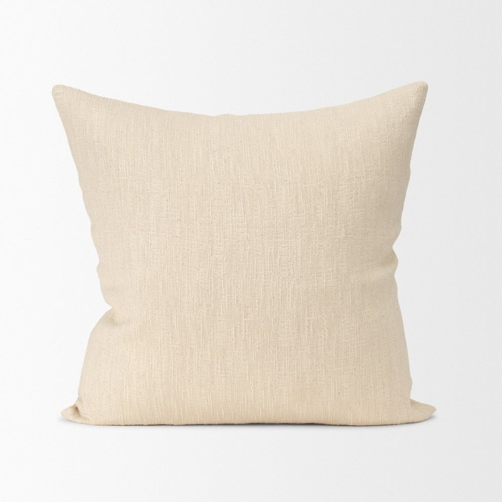 Mercana Jenner Cotton-Linen Blend Decorative Pillow Cover - Versatile, Neutral Elegance for Any Space 71100