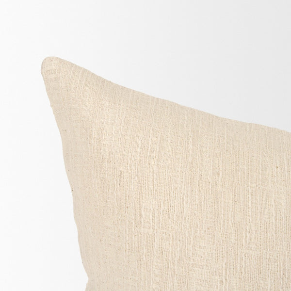 Mercana Jenner Cotton-Linen Blend Decorative Pillow Cover - Versatile, Neutral Elegance for Any Space 71100
