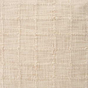 Mercana Jacory Textured Decorative Square Pillow Cover for Cozy Contemporary Home Décor and Style Cream | 14x26 71085