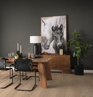 Mercana Leo Gold Hammered Table Lamp with White Fabric Shade - Elegant Lighting for Stylish Interiors Black Base | White Shade 70056