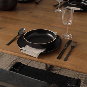 Mercana Jonan Rectangular Dining Table in Solid Mango Wood – Timeless Minimalist Design for Elegant Spaces 94" Med Brown Wood Top | Med Brown Wood Legs 71110-AB