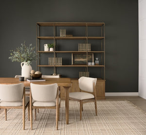 Mercana Suvan Elegant Solid Mango Wood Dining Table with Rounded Edges for Modern and Transitional Spaces 84" Lt Brown Wood Top | Lt Brown Wood Legs 70882-AB