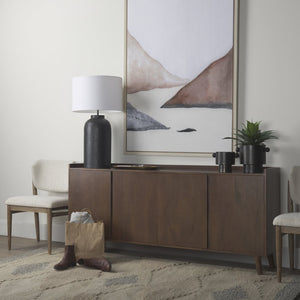 Mercana Leo Gold Hammered Table Lamp with White Fabric Shade - Elegant Lighting for Stylish Interiors Black Base | White Shade 70056