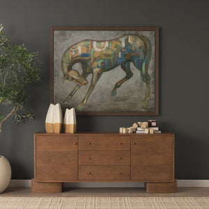 Mercana Mala Handcrafted Cube Garland - Eco-Friendly Home Décor for Stylish Minimalist Accents and Arrangements 71032