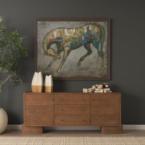 Mercana Mala Handcrafted Cube Garland - Eco-Friendly Home Décor for Stylish Minimalist Accents and Arrangements 71032