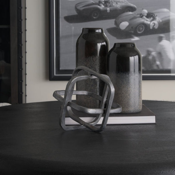 Mercana Willem 9L x 9W Open Cube Decor Object – Modern Industrial Accent for Stylish Home Interiors Silver Metal | 9H 67814