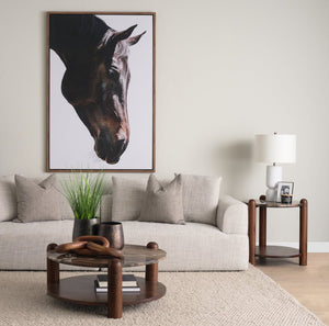 Mercana Tayla Large Hand-Carved Reclaimed Wood Chain Link - Rustic Sculptural Accent for Any Space Medium Brown 70152