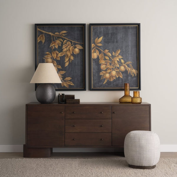 Mercana Jolene Pebbled Glass Vase – Translucent Green with Textured Finish for Elegant Home Décor Accents Amber Glass | Short 70366