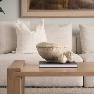 Mercana Caprie Decorative Beige Juice Squeezer - Hand-Carved Artisan Accent for Kitchen Elegance & Charm Small | Marble 70698