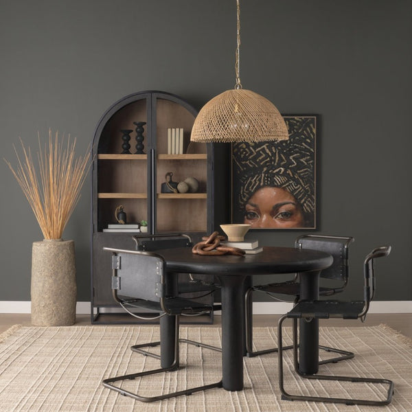 Mercana Thad 1-Light Coastal Woven Dome Pendant - Warm Natural Accent for Modern Boho and Transitional Spaces 70914