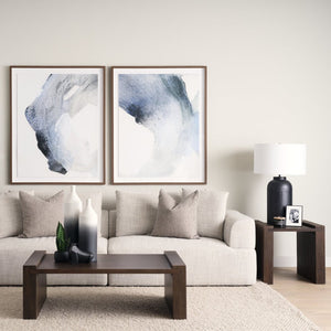 Mercana Wesson Coffee Table - Modern Solid Mango Wood Design for Contemporary and Rustic Living Spaces Dark Brown Wood 71039