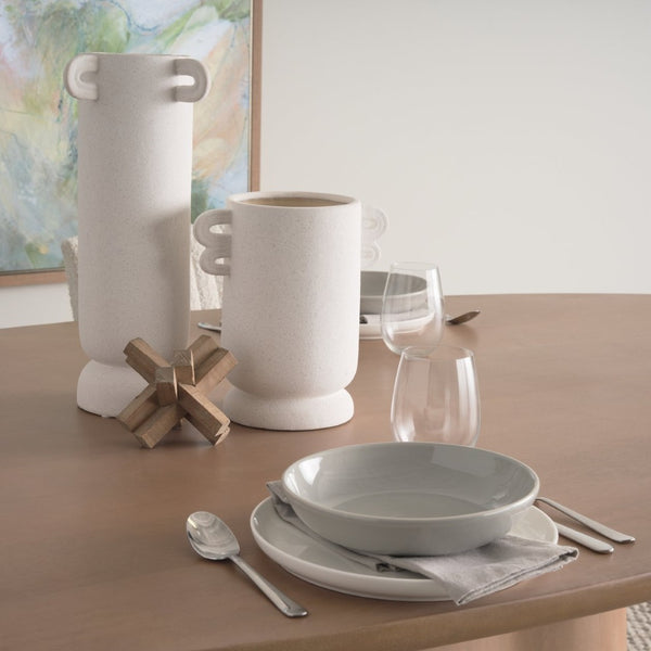 Mercana Jovani Elegant Solid Mango Wood Oval Dining Table with Sculptural Base for Stylish Gatherings 94" Lt Brown Wood Top | Lt Brown Wood Base 71108-AB