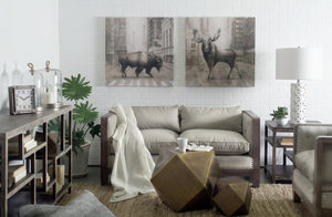 Mercana Wright Multi-Level Console Table - Rustic Solid Mango Wood Design for Stylish Entryways & Living Rooms 50286