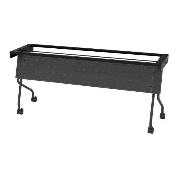 OSP Home Furnishings Frame/modesty Panel Steel Desk Base with Privacy Shield for Professional Workstation Setup 72X24  Titanium 842FM6-T