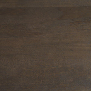 Mercana Jovani Elegant Round Dining Table in Solid Mango Wood with Sculptural Pedestal for Stunning Spaces 60" Dk Brown Wood Top | Dk Brown Wood Base 71107-AB