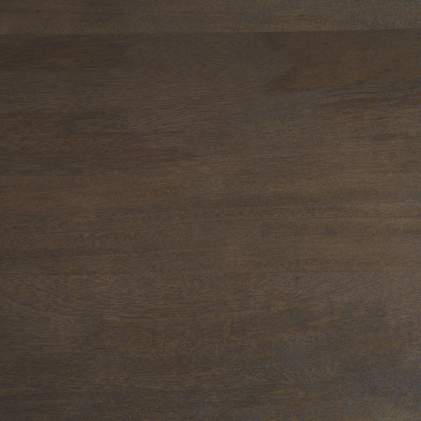 Mercana Jovani Elegant Round Dining Table in Solid Mango Wood with Sculptural Pedestal for Stunning Spaces 60" Dk Brown Wood Top | Dk Brown Wood Base 71107-AB