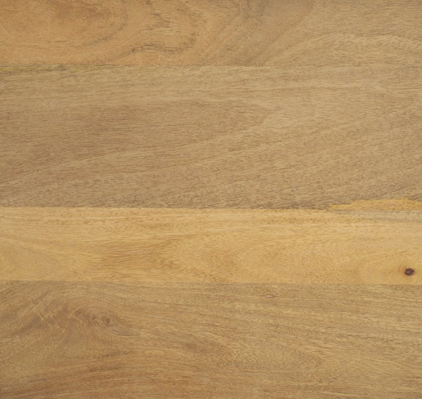 Mercana Viktor 55"L Solid Mango Wood Coffee Table - Scandinavian Design with Elongated Oval Top & T-Legs Light Brown Wood | 55L 69958