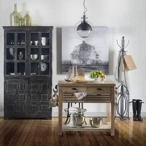 Mercana Leighton Pendant Light - Striking Spherical Design in Antiqued Gold for Modern Farmhouse Glamour Black Metal | Glass Globe 65463