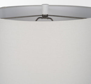 Mercana Everly Table Lamp - Modern Cement Base with Beige Shade for Ambient Lighting in Any Room Decor 69707