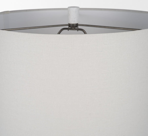 Mercana Everly Table Lamp - Modern Cement Base with Beige Shade for Ambient Lighting in Any Room Decor 69707