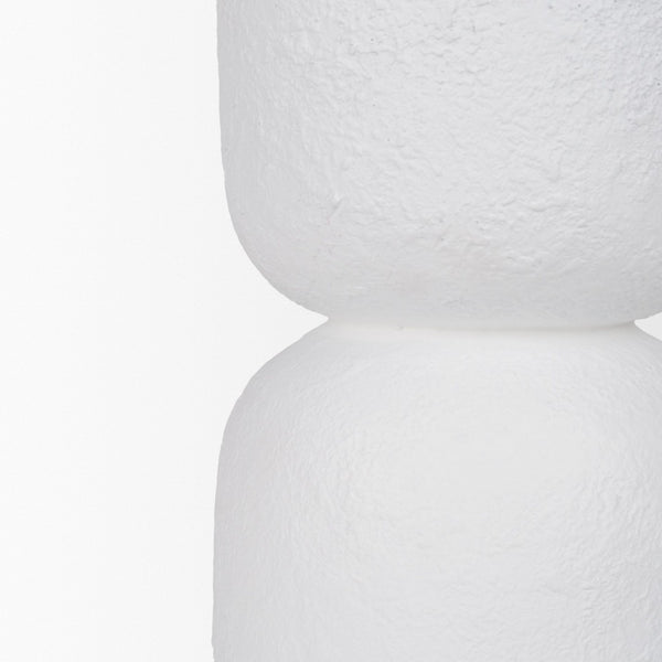 Mercana Everly Table Lamp - Modern Cement Base with Beige Shade for Ambient Lighting in Any Room Decor 69707