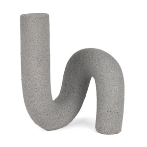 Mercana Kailyn Modern Sculptural Decorative Object for Stylish Home Décor, Perfect for Shelves & Tables Concrete Gray | Resin 71079