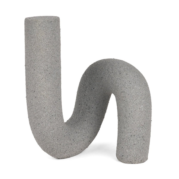 Mercana Kailyn Modern Sculptural Decorative Object for Stylish Home Décor, Perfect for Shelves & Tables Concrete Gray | Resin 71079