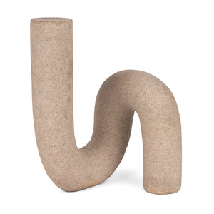 Mercana Kailyn Modern Sculptural Decorative Object for Stylish Home Décor, Perfect for Shelves & Tables Sandstone | Resin 71080