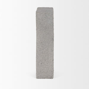 Mercana Kacia Textured Decorative Object - Modern Minimalist Accent for Stylish Home Decor and Display Concrete Gray | Resin 71075