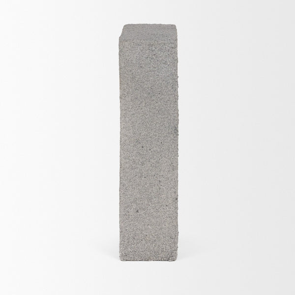 Mercana Kacia Textured Decorative Object - Modern Minimalist Accent for Stylish Home Decor and Display Concrete Gray | Resin 71075