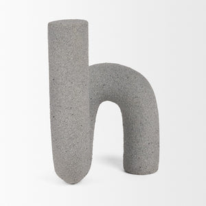 Mercana Kailyn Modern Sculptural Decorative Object for Stylish Home Décor, Perfect for Shelves & Tables Concrete Gray | Resin 71079